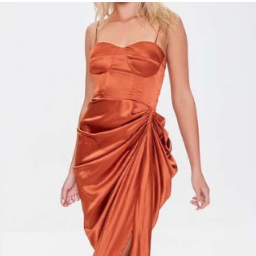 Like new orange/rust midi dress
